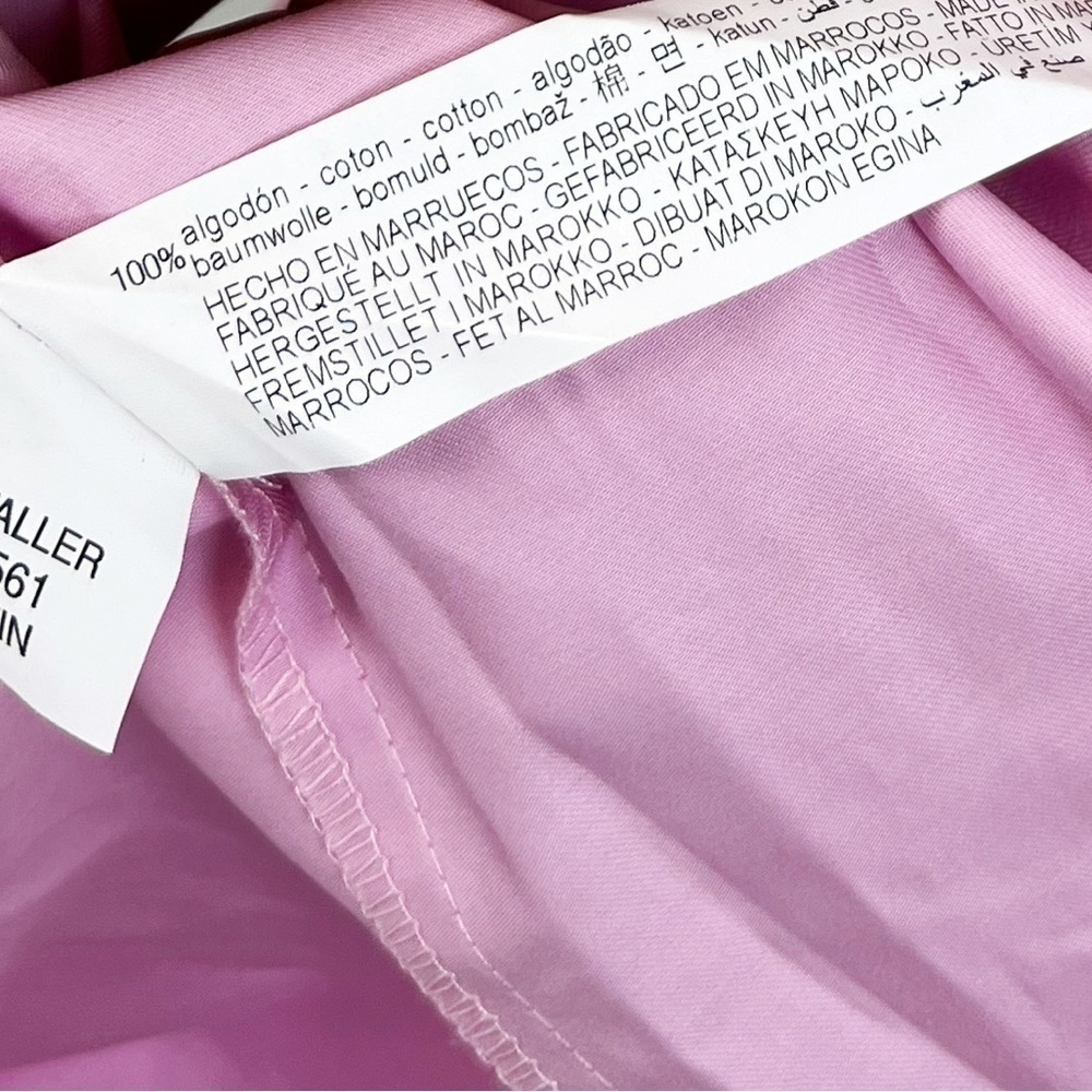 NWT Zara Cotton Poplin Sleeveless Maxi Dress Pink Blogger Fave - Picture 8 of 9